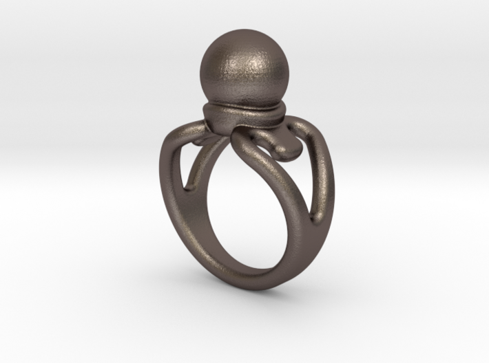 Black Pearl Ring 29 - Italian Size 29 3d printed