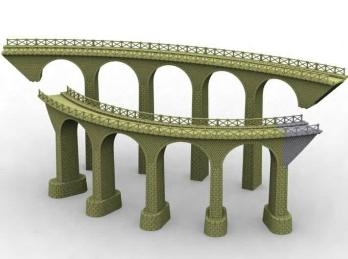 NV3M13 Small modular viaduct 1 track 3d printed