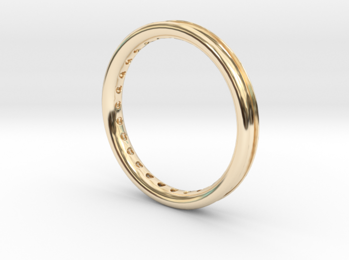 ring with diamonds 3d printed
