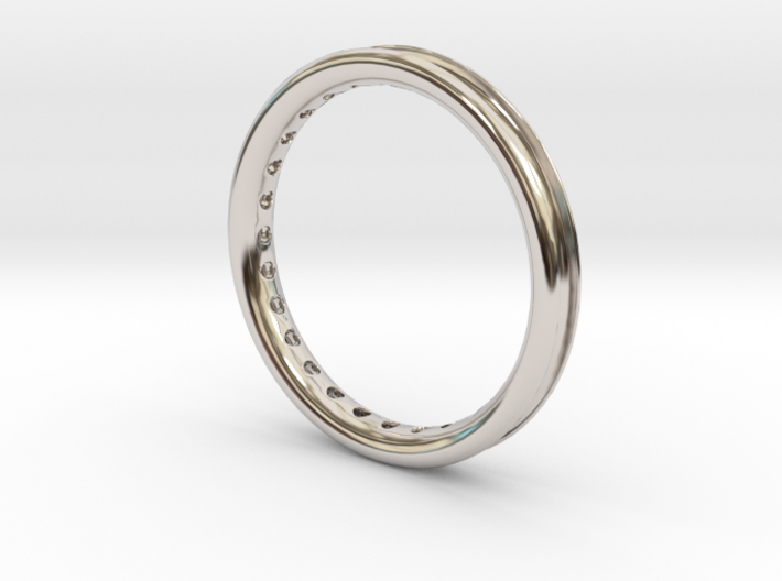 ring with diamonds 3d printed