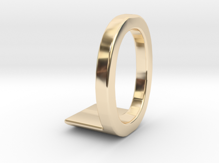 Two way letter pendant - LO OL 3d printed