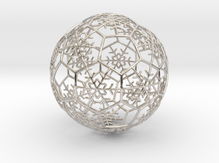 iFTBL Xmas Snow Ball / The One - Ornament 60mm 3d printed