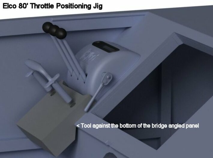 Throttle 1/20th Elco 80' 3d printed 