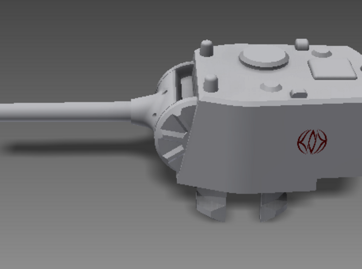 1/100 SU-12-180 Turret 3d printed 