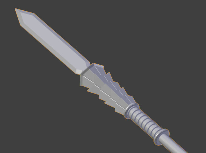 Pinecone Footsoldier's Spear 3d printed