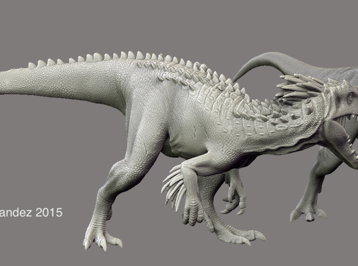 Dinosaur Indy Vs T rex 25 cm. 3d printed