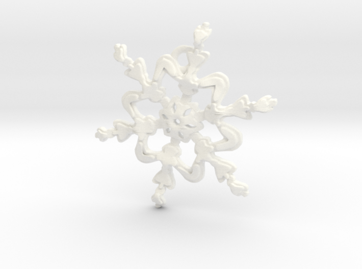 Snowflake Flower 1 - 30mm Ha 3d printed