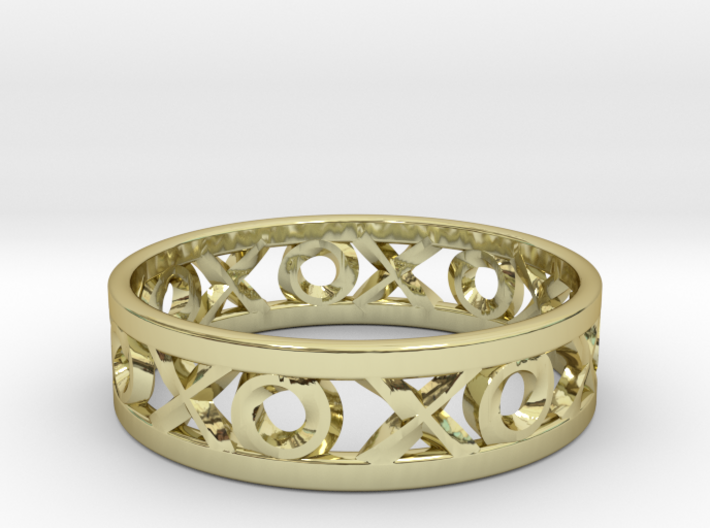 Size 11 Xoxo Ring 3d printed