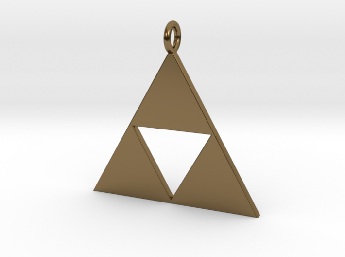 Triforce Pendant 3d printed