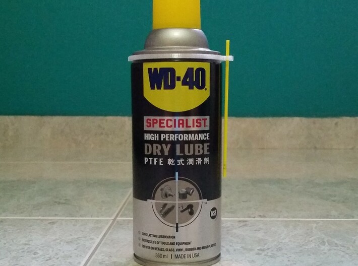 WD-40 360ml can straw holder 3d printed 