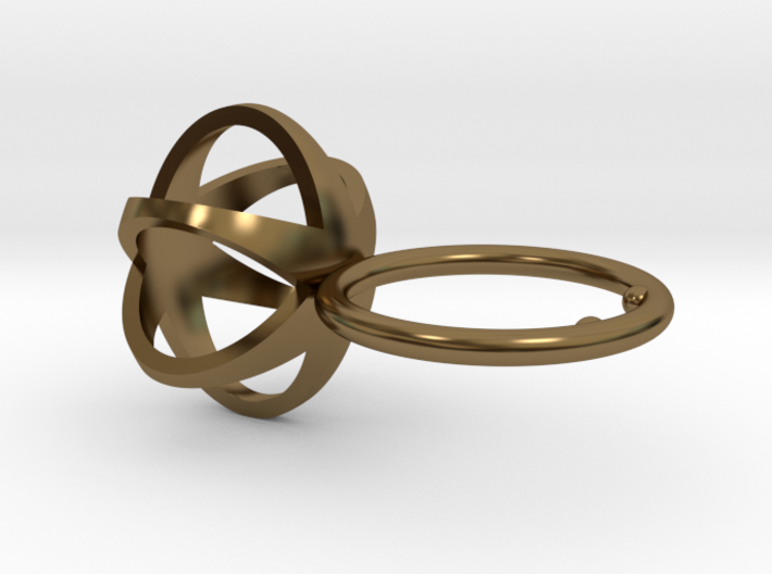 3D STAR GLITZ SPARKLE RING - size 7 3d printed