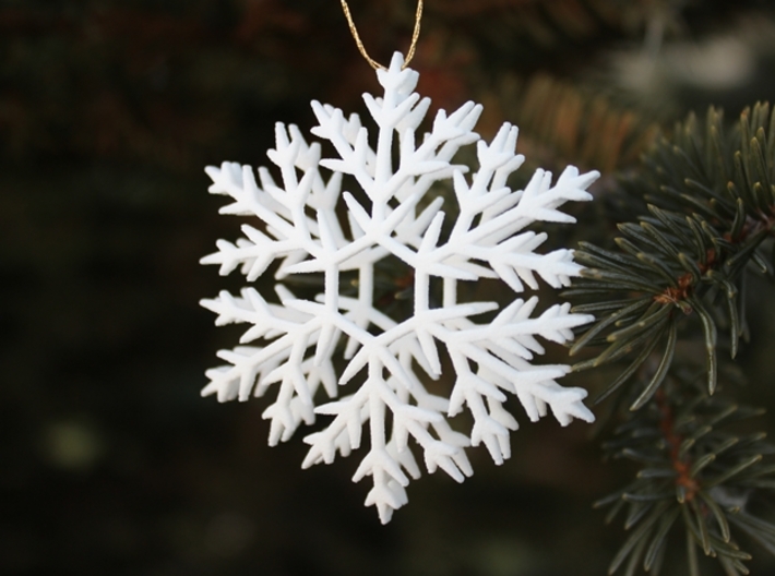 Snowflake ornament- 6cm 3d printed