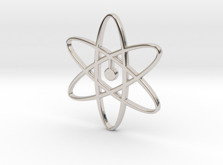 Atom Pendant 3d printed