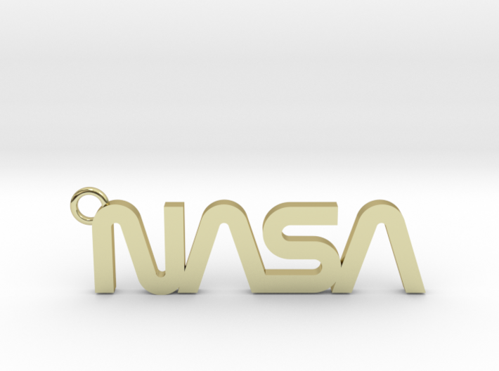 Nasa Keychain 3d printed