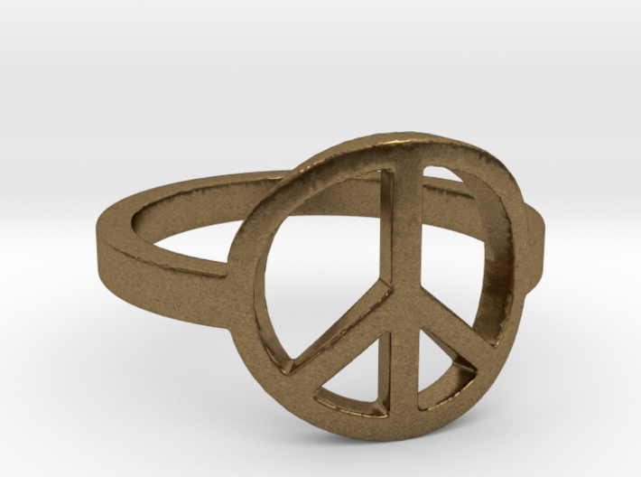 Peace Ring Size 5.5 3d printed