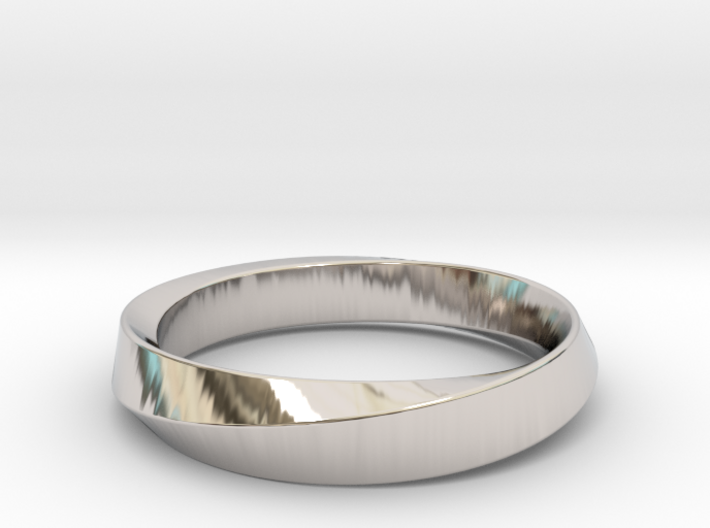 iRiffle Mobius Narrow Ring I (Size 5) 3d printed