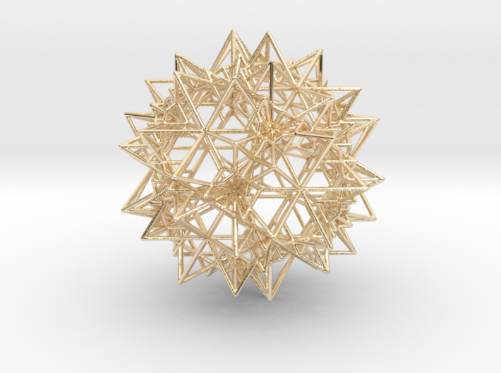 Stellation of a Rhombic Triacontahedron 3d printed