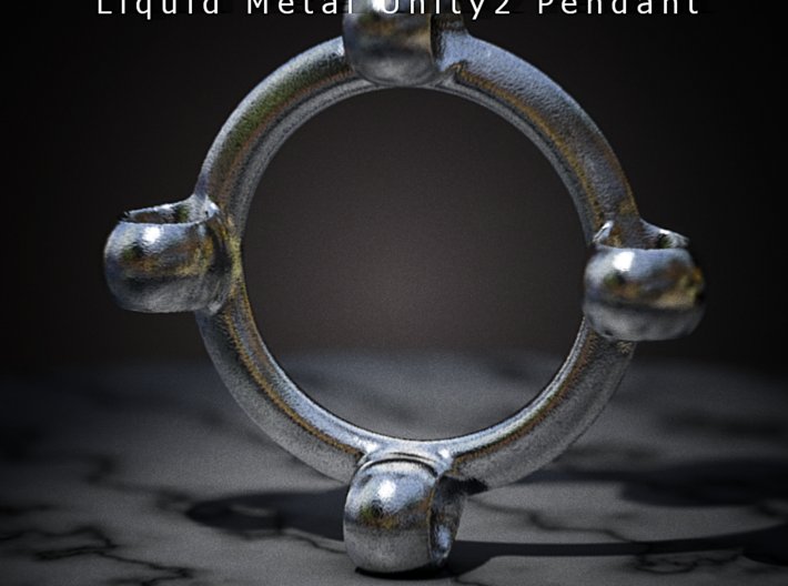 Liquid Metal Unity2 Pendant 3d printed