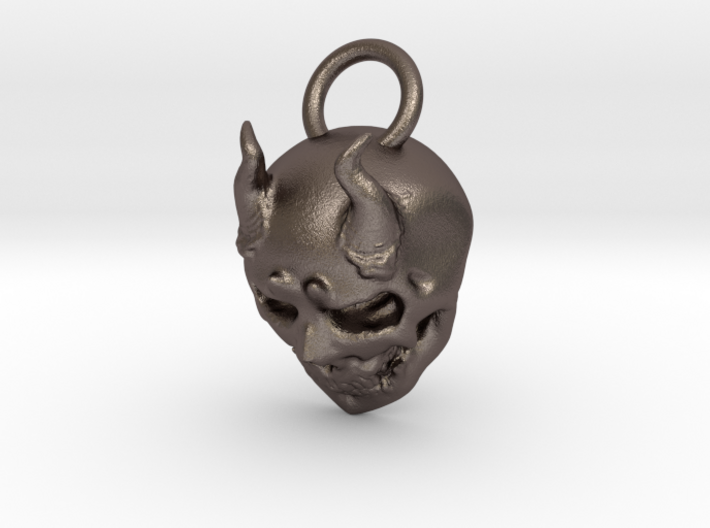Horny Skull 3d printed