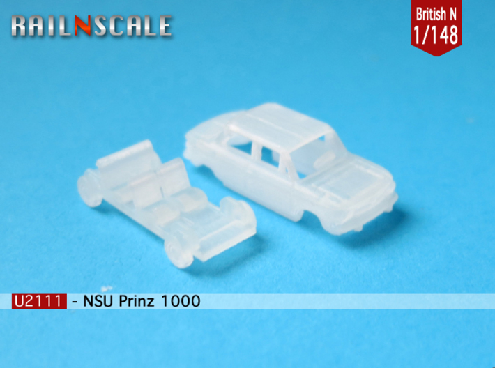 NSU Prinz 1000 (British N 1:148) 3d printed 