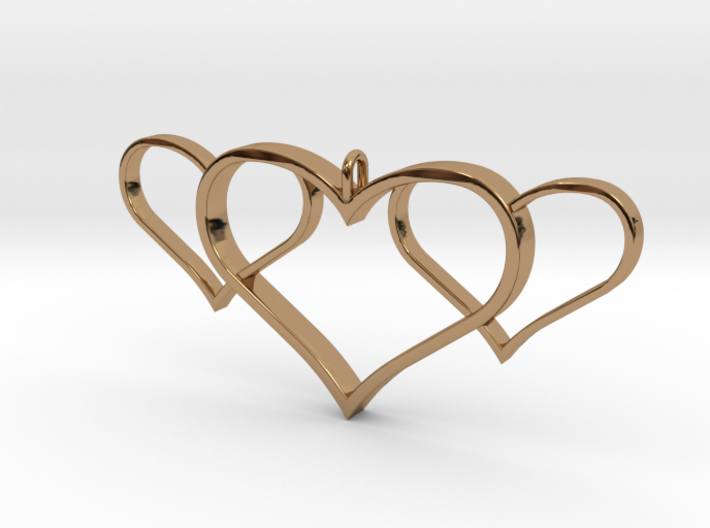 3 Heart Pendant 3d printed