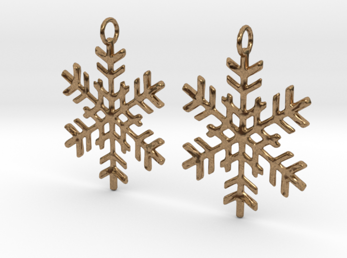 Snowflake Earrings 3d printed