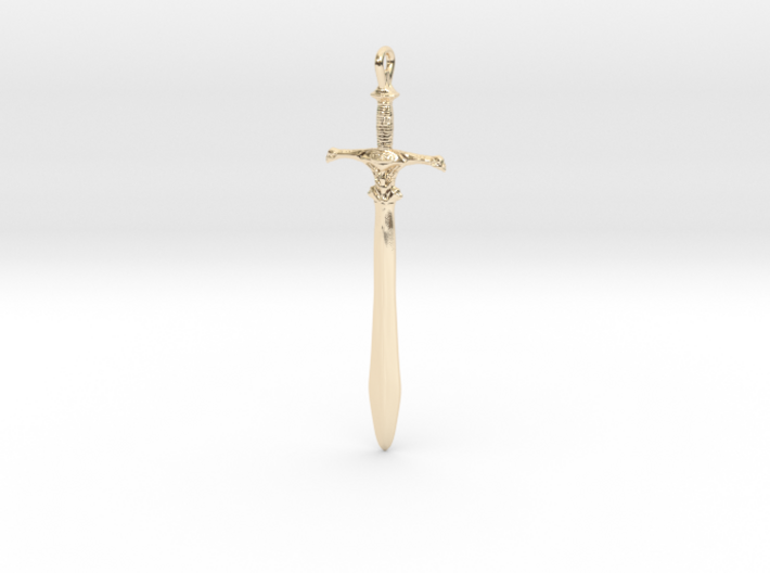 Heroic Sword Pedant  3d printed 