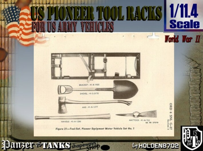 1-11-4 US Pioneer Tool Rack 3d printed 