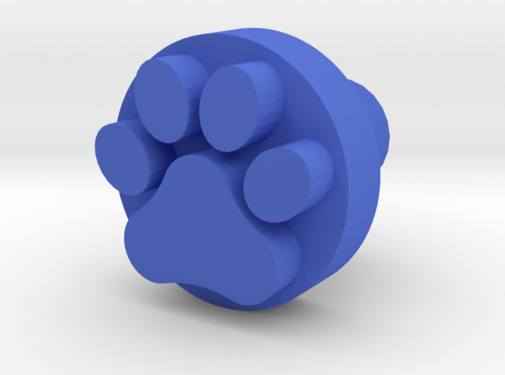 Dog paw footprint stamp, for leatherwork and stamp 3d printed
