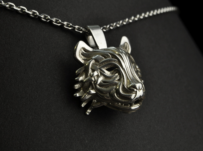 The Tiger Pendant 3d printed 