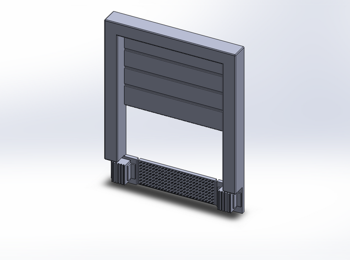 8x10 Roll Up Door;PartOpen - Surface 3d printed