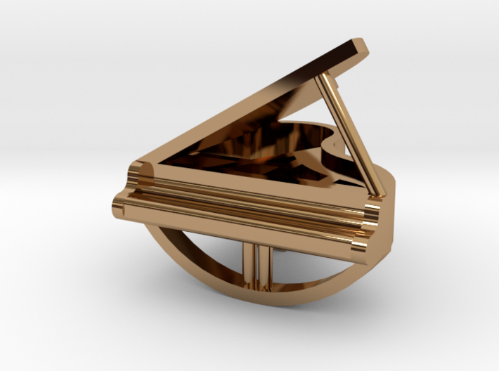 Grand piano pendant 3d printed