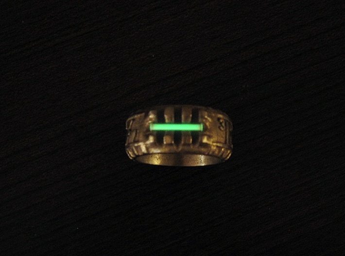 ''Bane'' Tritium Ring 3d printed