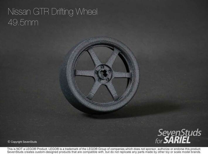 Drifting Wheel 49.5mm 3d printed