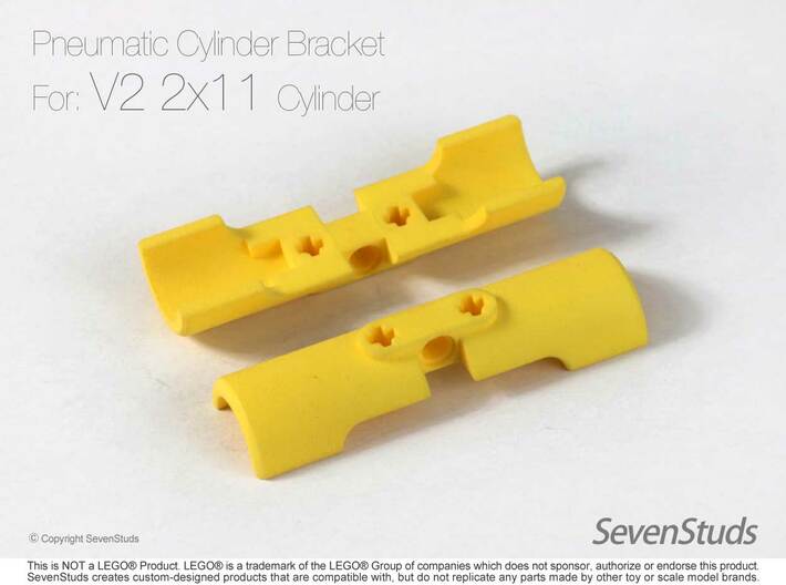 Pneumatic Cylinder Bracket 1/2 (New 2x11L) 3d printed 