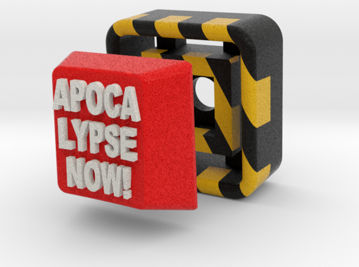 Full Color Button of APOCALYPSE NOW 3d printed 