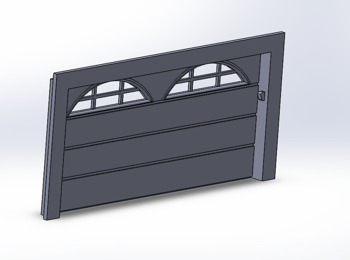 Double Car Residential - Arch Windows 3d printed