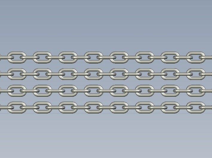 1110mm long chain with 577 links 0.5mm thick 3d printed 