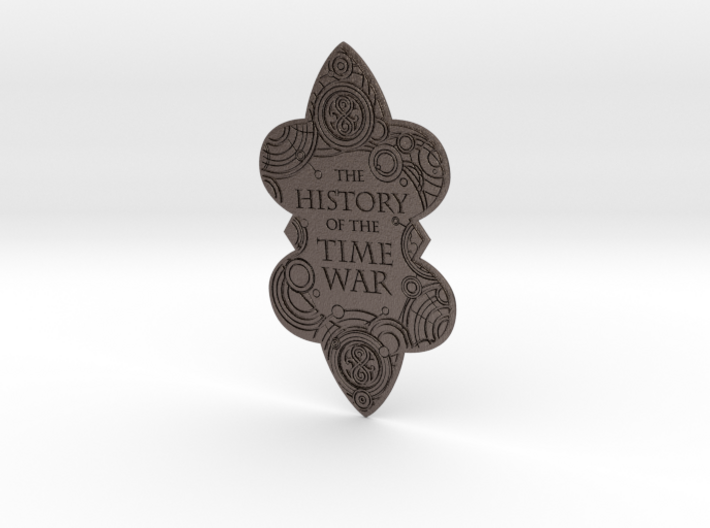 The History of the Time War book plate 3d printed