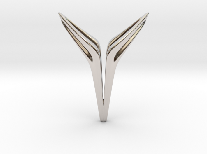 YOUNIVERSAL FREE, Pendant. Sharp Chic 3d printed 