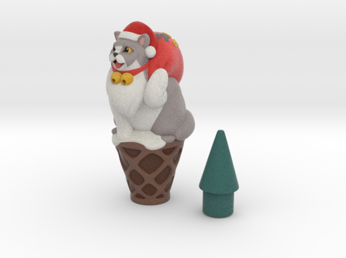 Santa icecream 3d printed
