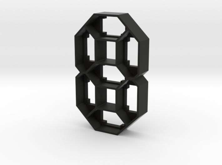 CLKV2-ML-01 : Diffuser Shell - Digit 3d printed Black