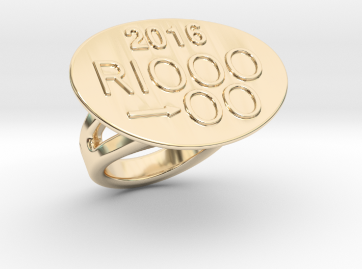 Rio 2016 Ring 25 - Italian Size 25 3d printed