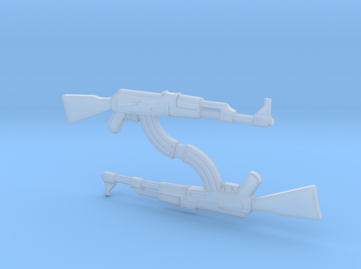 AK-47 1/148 Scale, Pair 3d printed