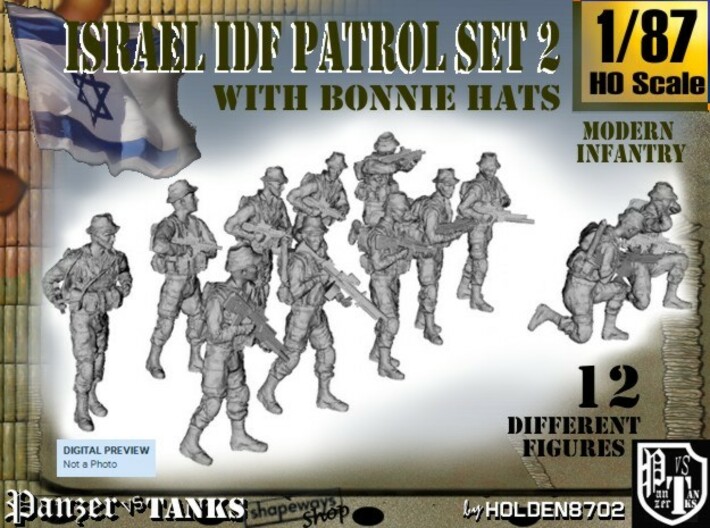 1-87 IDF BONNIE PATROL SET 2 3d printed 