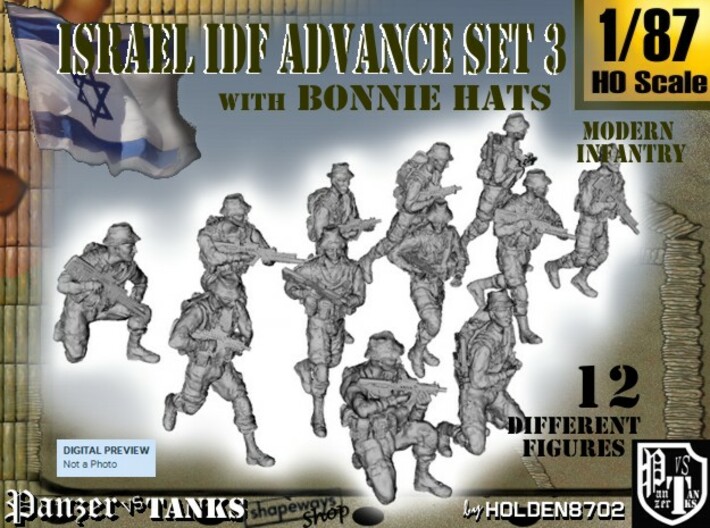 1-87 IDF BONNIE ADVANCE SET 3 3d printed