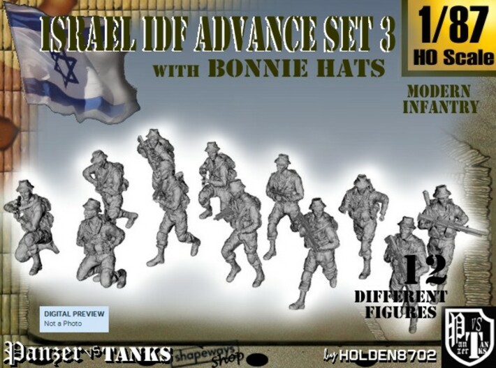 1-87 IDF BONNIE ADVANCE SET 3 3d printed 