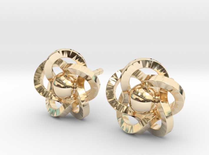 Flower Earrings 3d printed