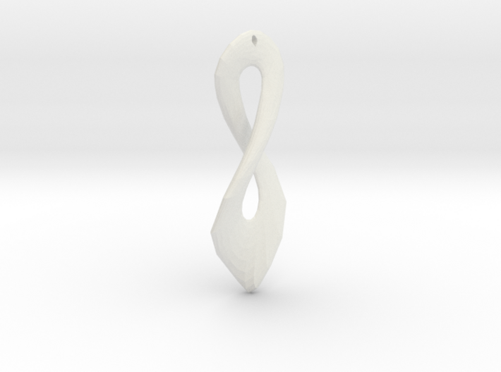 Twisted Eight Earing 3d printed
