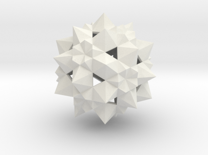 Stellated Icosidodecahedron 3d printed